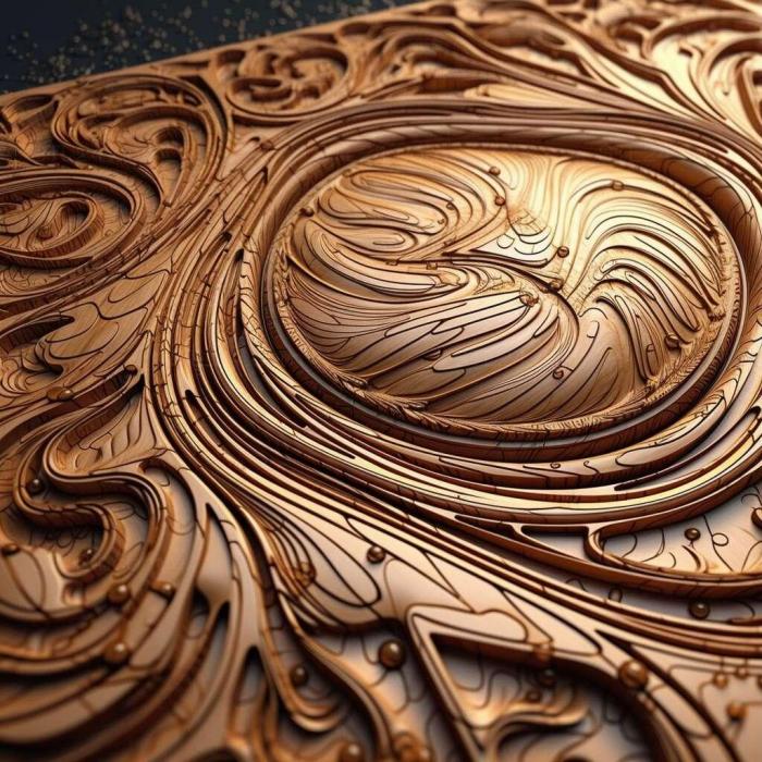Patterns and decorations (stl refraction 2, PATTERN_686) 3D models for cnc